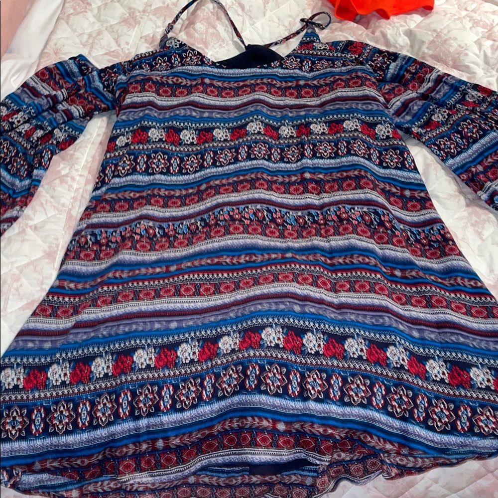 Sugarlips Multicolor Patterned Kids Dress